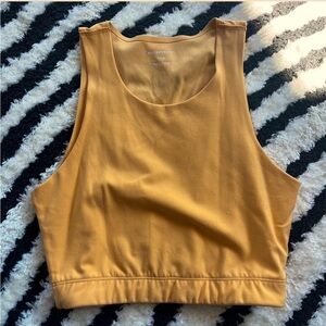 REI Light Orange/Yellow Cropped Tank Top/Bra Top size XS!